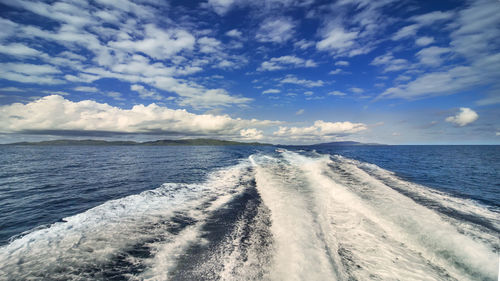 Scenic view of sea against sky