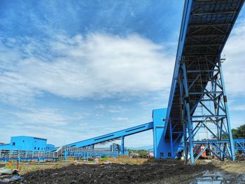 Low angle view of bridge against sky