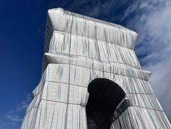 Low angle view of historical building against sky