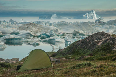 Scenic landscape in greenland