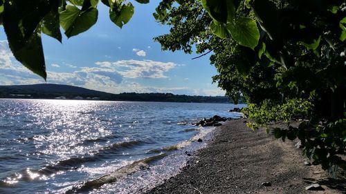 Scenic view of sea against sky