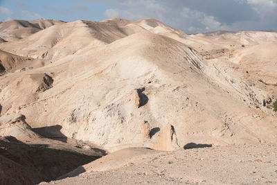 Scenic view of desert against sky