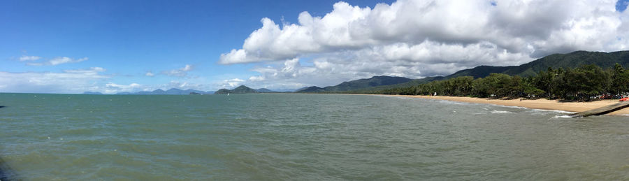 Panoramic shot of sea against sky