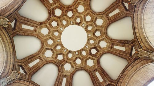 Low angle view of ceiling of building