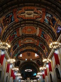 Low angle view of ceiling