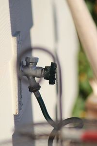 Close-up of machine part