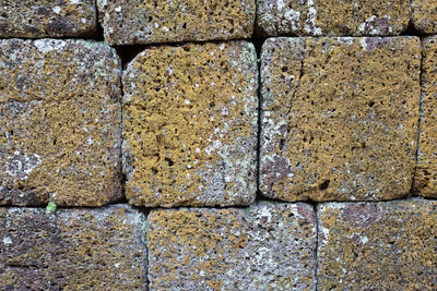 Full frame shot of stone wall