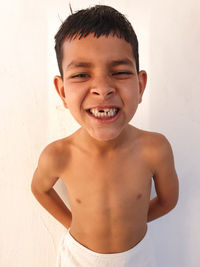 Portrait of smiling boy