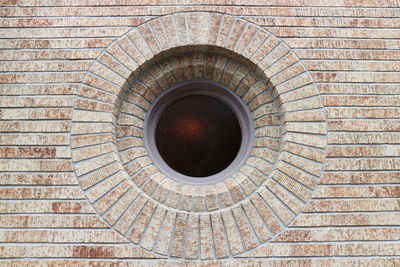 Circle shaped window of waseda auditorium