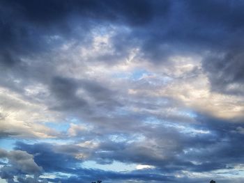 Low angle view of dramatic sky