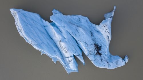 Close-up of ice cream against white background