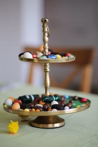 Close-up of cake on table