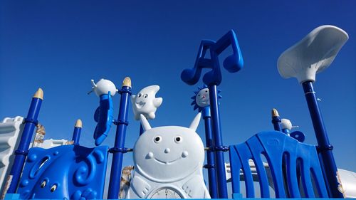 Low angle view of blue sky