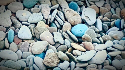 Full frame shot of pebbles