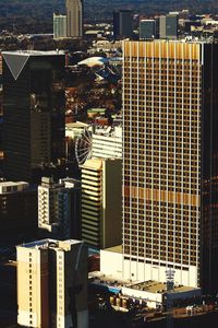 View of skyscrapers in city