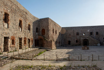 The old prison dating back to the middle ages, inside the castle of milazzo