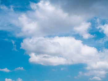 Low angle view of clouds in sky