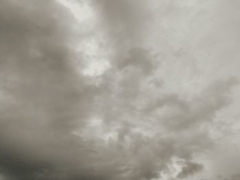 Low angle view of cloudy sky