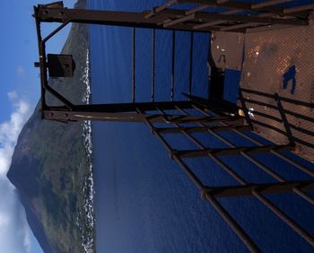 Low angle view of built structure against blue sky