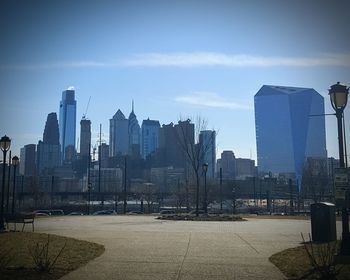 Modern buildings in city