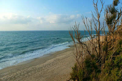 Scenic view of sea against sky