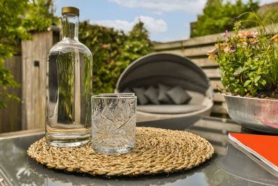 Close-up of drink on table