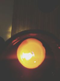 Close-up of illuminated light