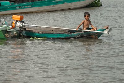 Man in boat