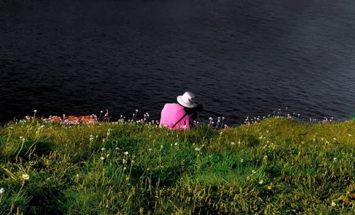 Man standing in a field