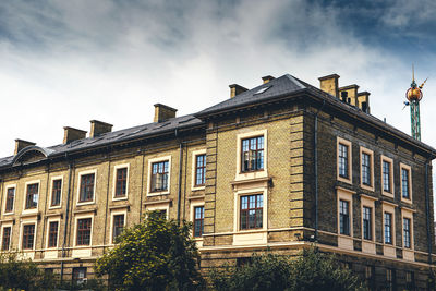Low angle view of building against sky