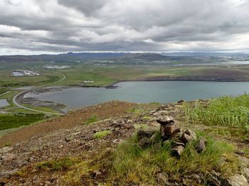 Scenic view of landscape against sky