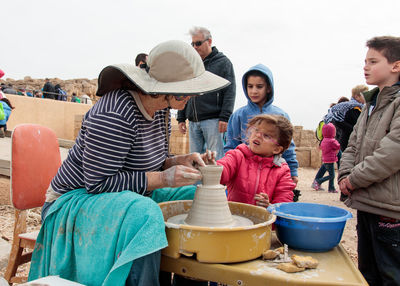 Group of people on the beach