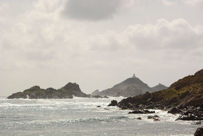 Scenic view of sea against sky