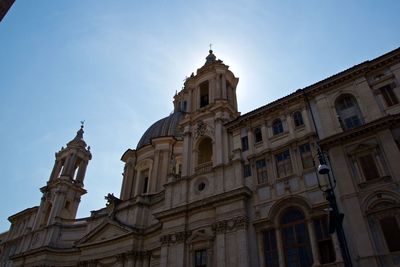 Low angle view of historic building against sky