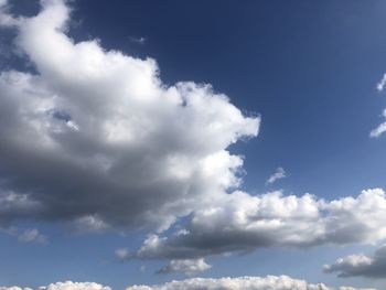 Low angle view of clouds in sky