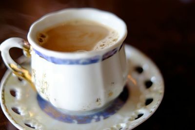 Close-up of coffee cup