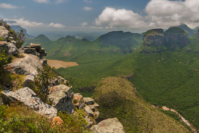 Scenic view of landscape against sky