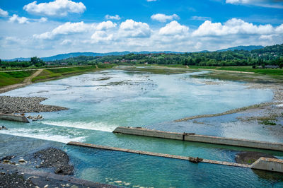 River engineering works for flood protection and hydraulic and reclamation projects