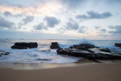 Scenic view of sea against sky