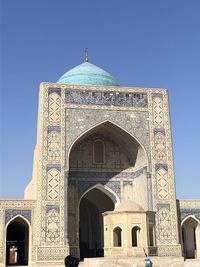 Low angle view of historical building against sky