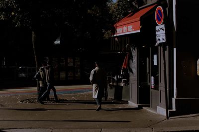 Man on street in city