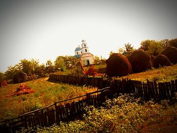 Built structure with trees in background