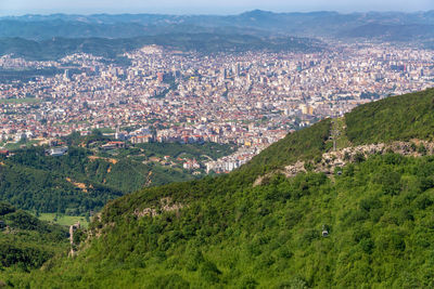 High angle view of townscape and cityscape