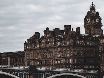 Low angle view of buildings against sky