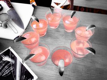 Close-up of food on table