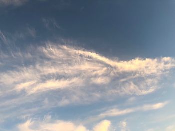 Low angle view of clouds in sky