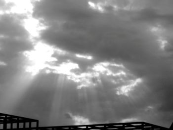 Low angle view of cloudy sky