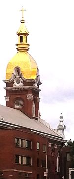 Low angle view of building against sky