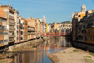 The historic city of girona in catalunya, spain, boasts charming, winding streets and colorful,