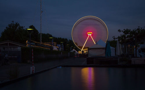 Ferris wheel at night